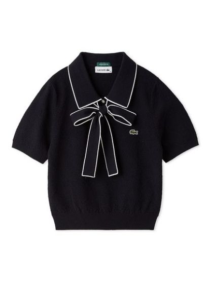 LACOSTE/ボウタイポロニットプルオーバー