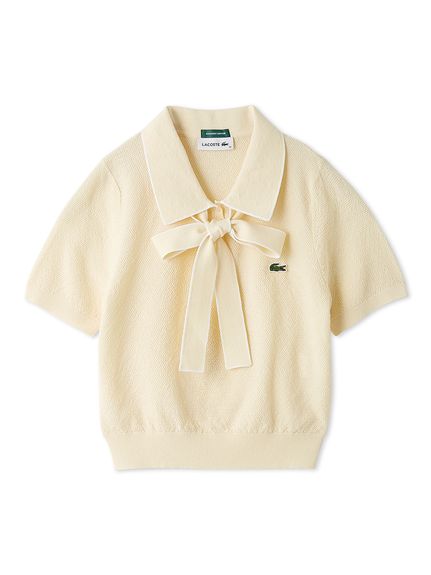 LACOSTE/ボウタイポロニットプルオーバー