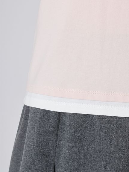 【USAGI ONLINE/ZOZO TOWN限定】レイヤードビジューポロカットソー