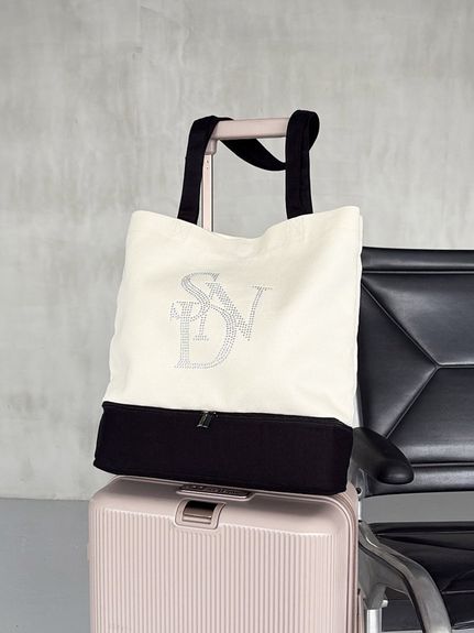 【WEB限定】ビジューロゴトートバッグ/保冷機能付き