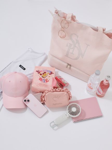 【WEB限定】ビジューロゴトートバッグ/保冷機能付き