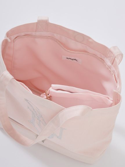 【WEB限定】ビジューロゴトートバッグ/保冷機能付き