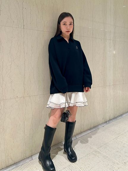 【USAGI ONLINE/ZOZOTOWN限定】スキッパーミニワンピース