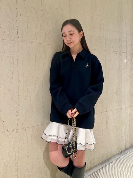 【USAGI ONLINE/ZOZOTOWN限定】スキッパーミニワンピース