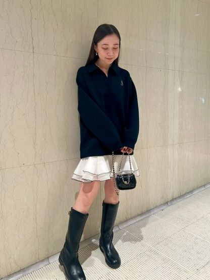 【USAGI ONLINE/ZOZOTOWN限定】スキッパーミニワンピース