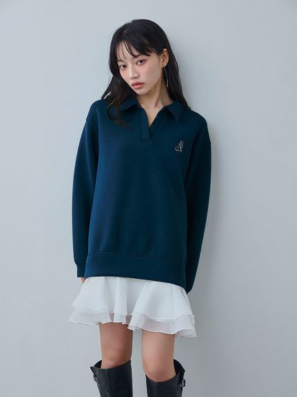 【USAGI ONLINE/ZOZOTOWN限定】スキッパーミニワンピース