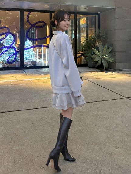 【USAGI ONLINE/ZOZOTOWN限定】スキッパーミニワンピース
