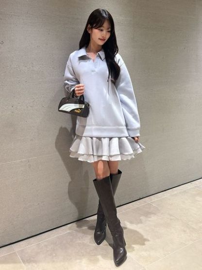 【USAGI ONLINE/ZOZOTOWN限定】スキッパーミニワンピース