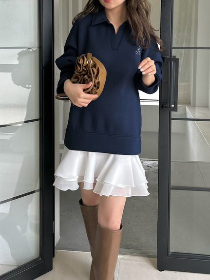 【USAGI ONLINE/ZOZOTOWN限定】スキッパーミニワンピース