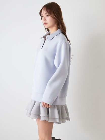 【USAGI ONLINE/ZOZOTOWN限定】スキッパーミニワンピース