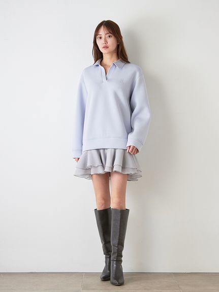 【USAGI ONLINE/ZOZOTOWN限定】スキッパーミニワンピース