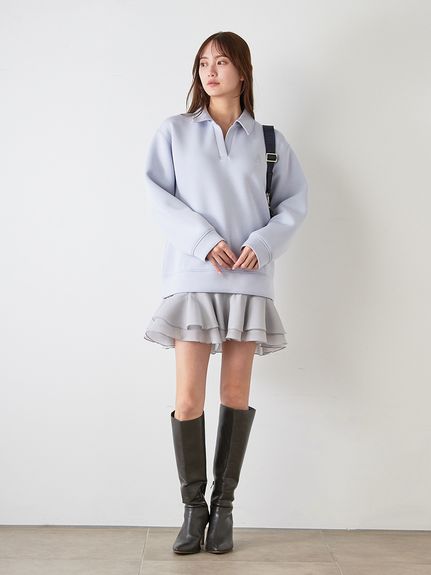 【USAGI ONLINE/ZOZOTOWN限定】スキッパーミニワンピース