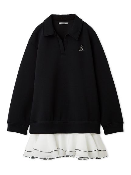 【USAGI ONLINE/ZOZOTOWN限定】スキッパーミニワンピース