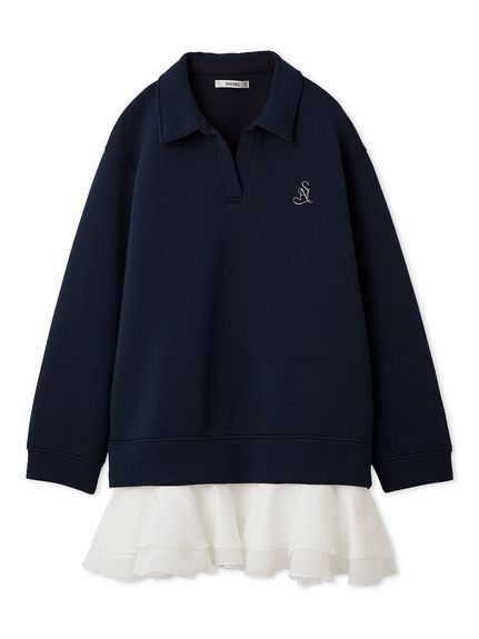 【USAGI ONLINE/ZOZOTOWN限定】スキッパーミニワンピース