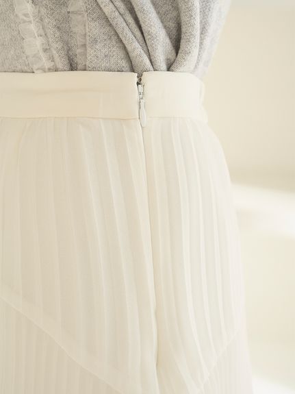 Sustainableプリーツティアードスカート