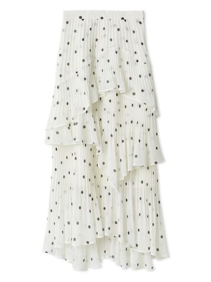 Sustainableプリーツティアードスカート
