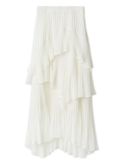 Sustainableプリーツティアードスカート