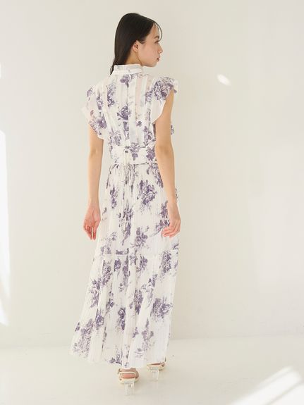 【販路限定サイズあり】Sustainableプリーツプリントワンピース