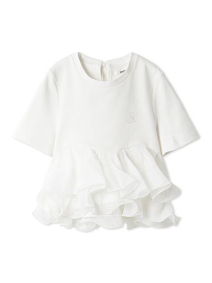 【WEB限定カラーあり】ボリュームペプラムドッキングカットプルオーバー