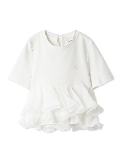 【WEB限定カラーあり】ボリュームペプラムドッキングカットプルオーバー