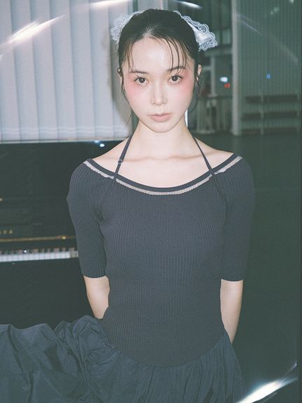 【Chacott】コラボニットバルーンワンピース