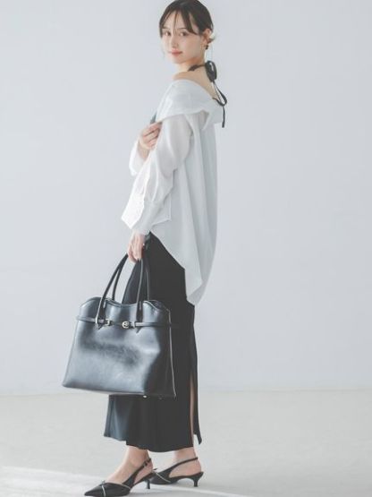 【WEB限定カラーあり】ソフトベルトトートバッグ
