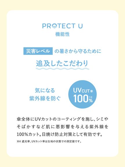 【SNIDEL×PROTECT U】晴雨兼用折り畳み日傘