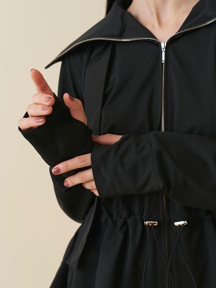 【WEB限定/LUMISHADE】サンバイザー付きUVカットパーカー
