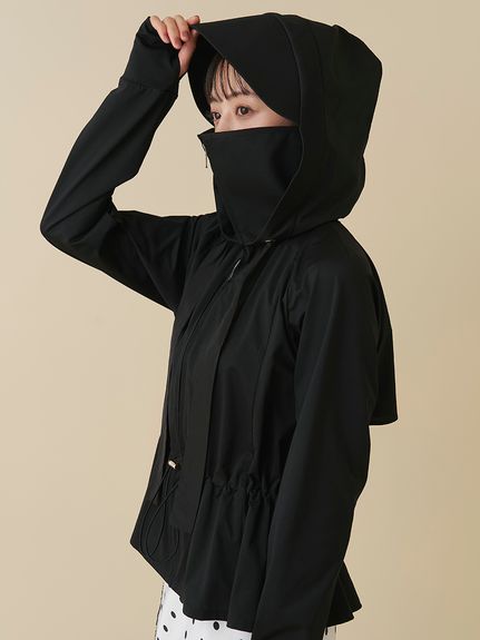 【WEB限定/LUMISHADE】サンバイザー付きUVカットパーカー