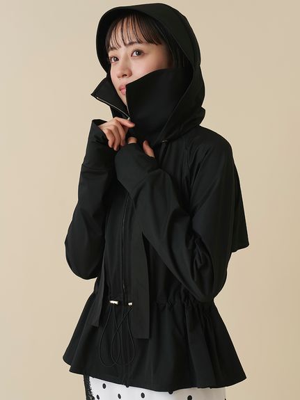 【WEB限定/LUMISHADE】サンバイザー付きUVカットパーカー