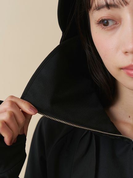 【WEB限定/LUMISHADE】サンバイザー付きUVカットパーカー