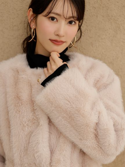 ウエストマークファーコート
