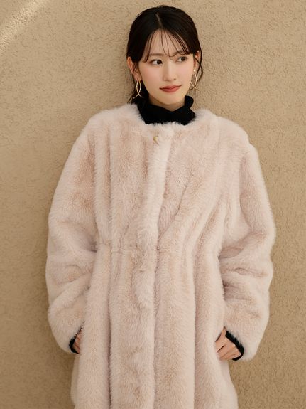 ウエストマークファーコート
