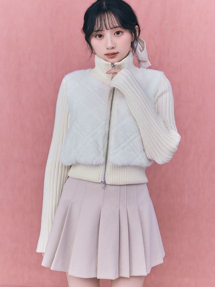ランダムプリーツミニスカショーパン