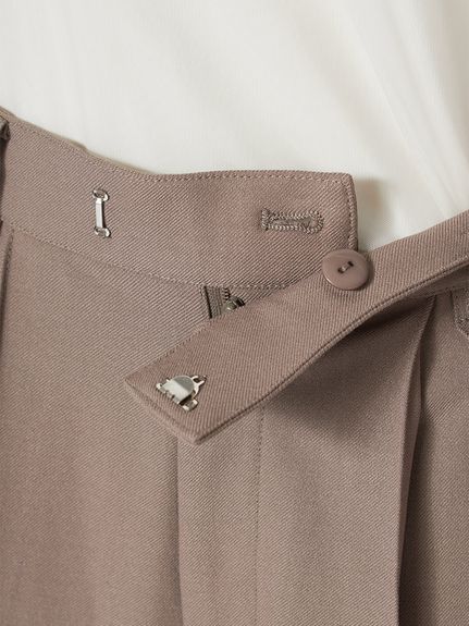 【WARM】シンプルタックパンツ