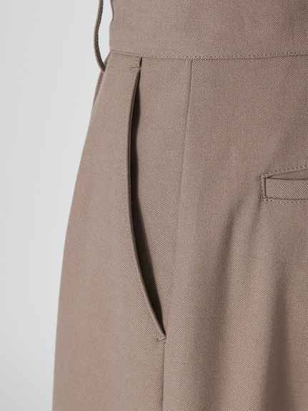 【WARM】シンプルタックパンツ
