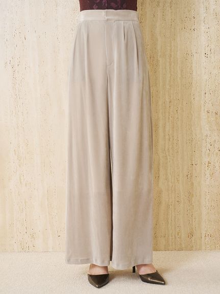 フロッキーベロアパンツ