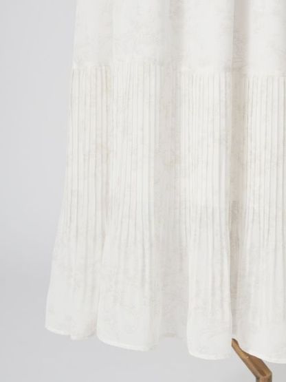 Sustainableバリエプリントロングスリーブワンピース