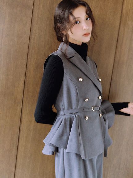 【WARM】シンプルハイネックニットプルオーバー