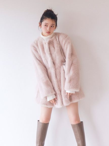 【WARM】シンプルハイネックニットプルオーバー
