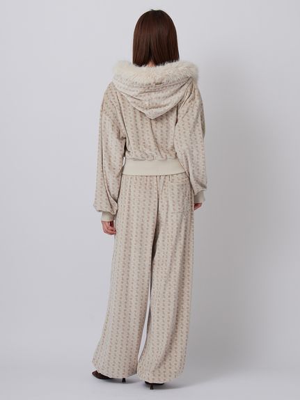 【SNIDEL×Juicy Couture】ベロアファーパーカー