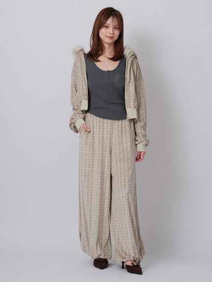 【SNIDEL×Juicy Couture】ベロアファーパーカー