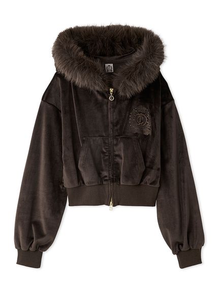 【SNIDEL×Juicy Couture】ベロアファーパーカー