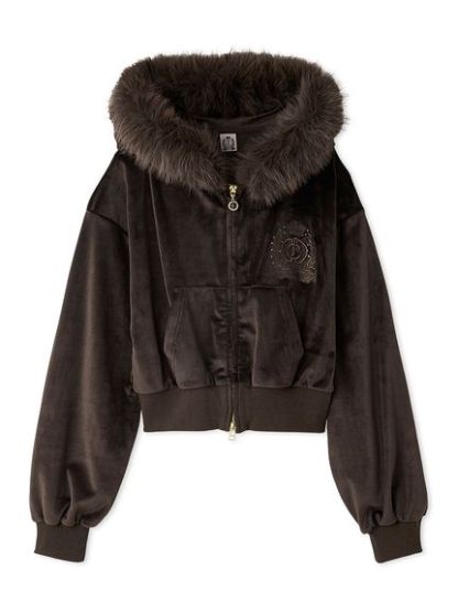 【SNIDEL×Juicy Couture】ベロアファーパーカー