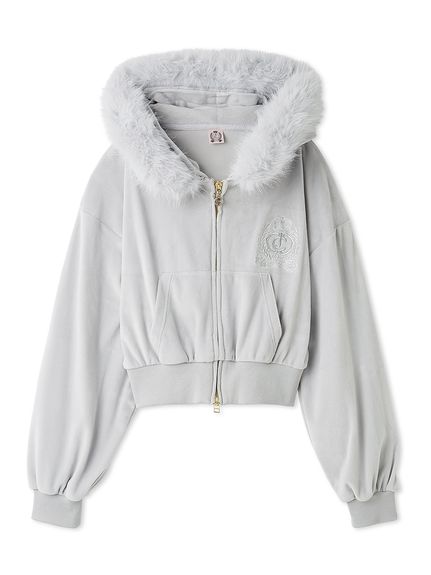 【SNIDEL×Juicy Couture】ベロアファーパーカー