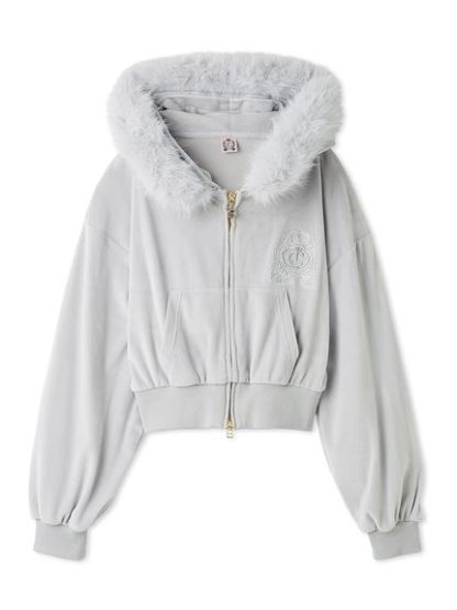 【SNIDEL×Juicy Couture】ベロアファーパーカー