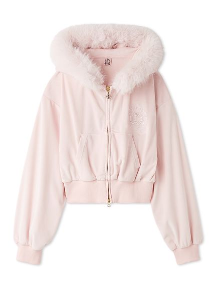 【SNIDEL×Juicy Couture】ベロアファーパーカー