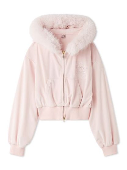 【SNIDEL×Juicy Couture】ベロアファーパーカー