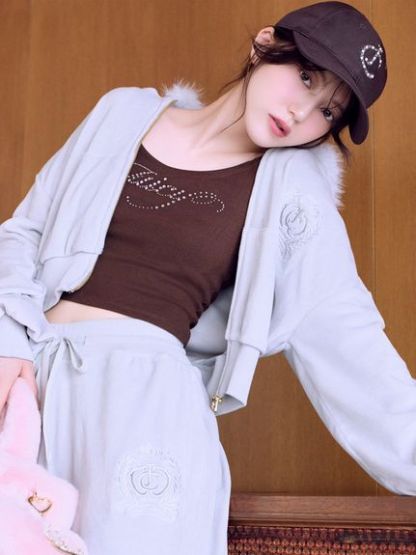 【SNIDEL×Juicy Couture】ベロアファーパーカー