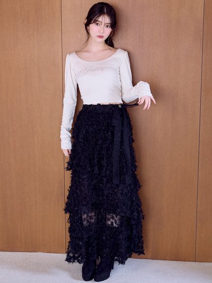 【SNIDEL×Juicy Couture】ホットフィックスショート丈ロンT